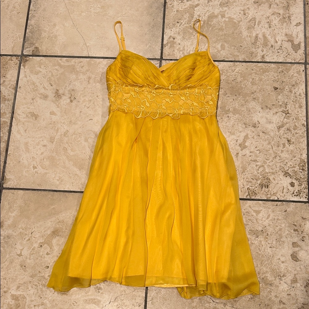 Jessica Simpson Yellow Mini Dress